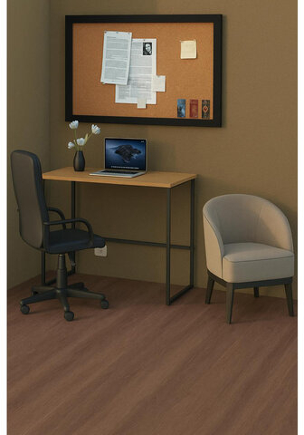 Стол BRABIX &quot;SMART CD-020&quot;, 900х500х770 мм, ЛОФТ, металл/ЛДСП бунратти, каркас черный, 641950