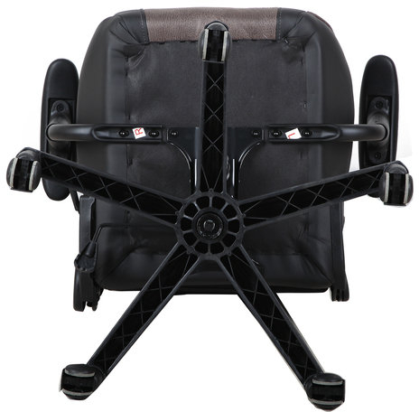 Кресло компьютерное BRABIX &quot;GT Racer GM-100&quot;, две подушки, ткань, экокожа, черное/коричневое, 531819