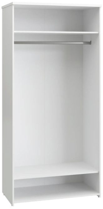 Шкаф для одежды Изабель ИЗ-61К белое дерево