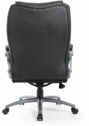 Кресло офисное BRABIX PREMIUM "Strong HD-009", НАГРУЗКА до 200 кг, экокожа черная, ткань серая, 531945