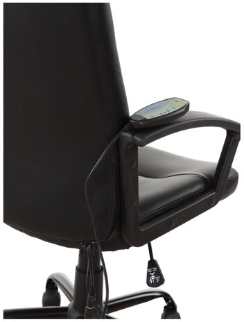 Кресло офисное BRABIX &quot;Device MS-002&quot;, 4 массажных модуля, экокожа, черное, 532520