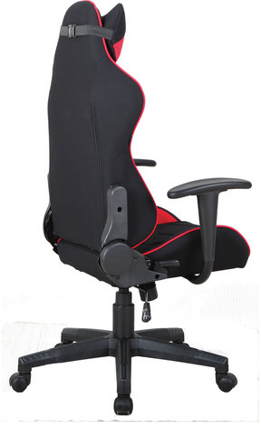 Кресло компьютерное BRABIX &quot;GT Racer GM-101&quot;, подушка, ткань, черное/красное, 531820