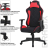 Кресло компьютерное BRABIX &quot;GT Racer GM-101&quot;, подушка, ткань, черное/красное, 531820