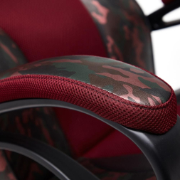 Кресло RACER GT MILITARY кож/зам/ткань, розовый/бордо, TW 13