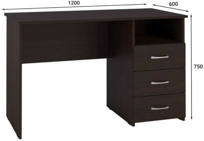 Стол письменный С-112K венге