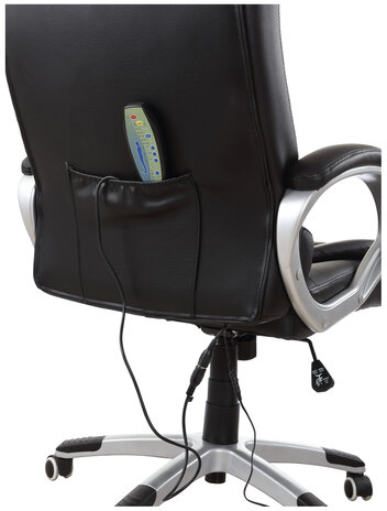 Кресло офисное BRABIX &quot;Comfort MS-003&quot;, 6 массажных модулей, экокожа, черное, 532521