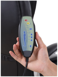 Кресло офисное BRABIX "Comfort MS-003", 6 массажных модулей, экокожа, черное, 532521
