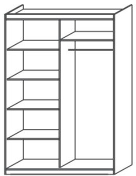 Шкаф 4-х ств. Саманта