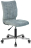 Кресло BRABIX &quot;Stream MG-314&quot;, без подлокотников, пятилучие серебристое, ткань, серо-голубое, 532395, MG-314_532395