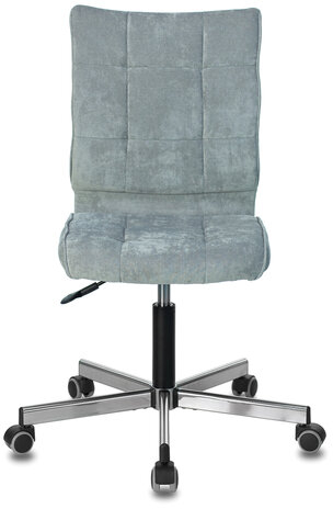 Кресло BRABIX &quot;Stream MG-314&quot;, без подлокотников, пятилучие серебристое, ткань, серо-голубое, 532395, MG-314_532395