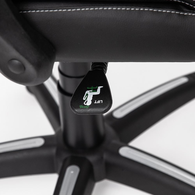 Кресло CAMBRIDGE кож/зам/ткань, черный/черный , 36-6/11