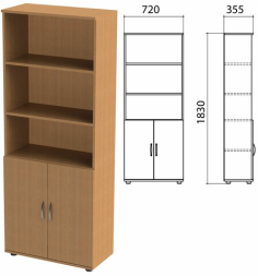 Шкаф полузакрытый Эко 4 полки
