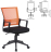 Кресло BRABIX &quot; Balance MG-320&quot;, с подлокотниками, комбинированное черное/оранжевое, 531832