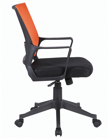 Кресло BRABIX &quot; Balance MG-320&quot;, с подлокотниками, комбинированное черное/оранжевое, 531832