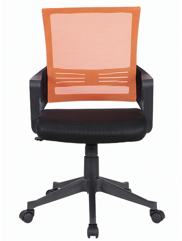 Кресло BRABIX &quot; Balance MG-320&quot;, с подлокотниками, комбинированное черное/оранжевое, 531832