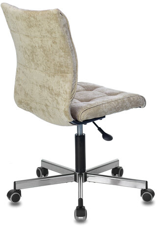 Кресло BRABIX &quot;Stream MG-314&quot;, без подлокотников, пятилучие серебристое, ткань, песочное, 532396, MG-314_532396