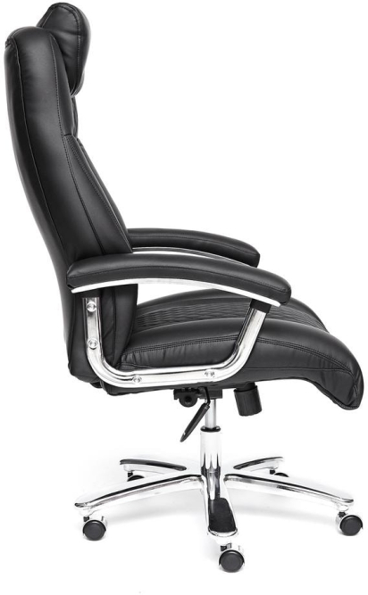 Кресло TRUST кож/зам, черный/черный стеганный/черный, 36-6/36-6/36-6/06