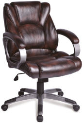 Кресло офисное BRABIX &quot;Eldorado EX-504&quot;, экокожа, коричневое, 530875