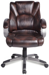 Кресло офисное BRABIX "Eldorado EX-504", экокожа, коричневое, 530875