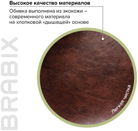 Кресло офисное BRABIX &quot;Eldorado EX-504&quot;, экокожа, коричневое, 530875