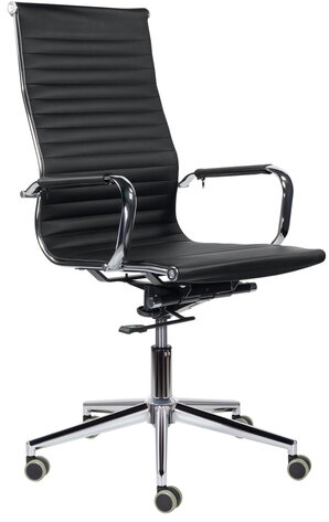 Кресло офисное BRABIX PREMIUM &quot;Intense EX-531&quot;, экокожа, хром, черное, 532540