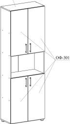 Шкаф-пенал ОФ-301К