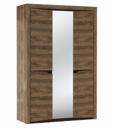 Шкаф для одежды 33.02 (3-х дв.) с зеркалом Лючия