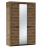 Шкаф для одежды 33.02 (3-х дв.) с зеркалом Лючия