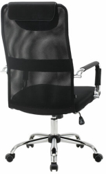 Кресло офисное BRABIX &quot;Fit EX-514&quot;, с подголовником, хром, черное, 531949