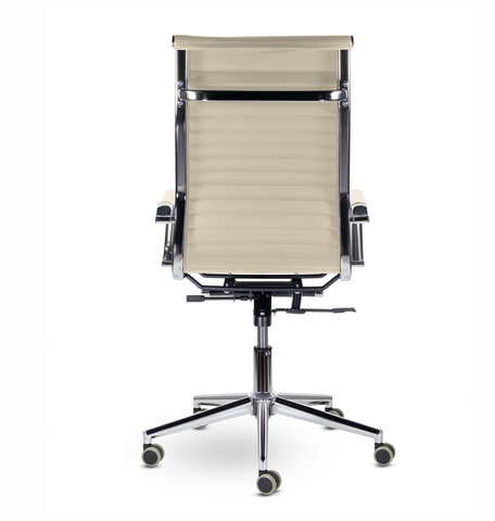 Кресло офисное BRABIX PREMIUM &quot;Intense EX-531&quot;, экокожа, хром, бежевое, 532541