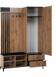 Шкаф для прихожей 51.22 Либерти (h = 150 мм) (с зеркалом)