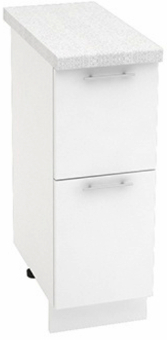Шкаф нижний 2 ящика Кухня Валерия ШН2Я 300 (глянец)