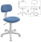 Кресло детское CH-W201NX, без подлокотников, пластик белый, голубое, 477004