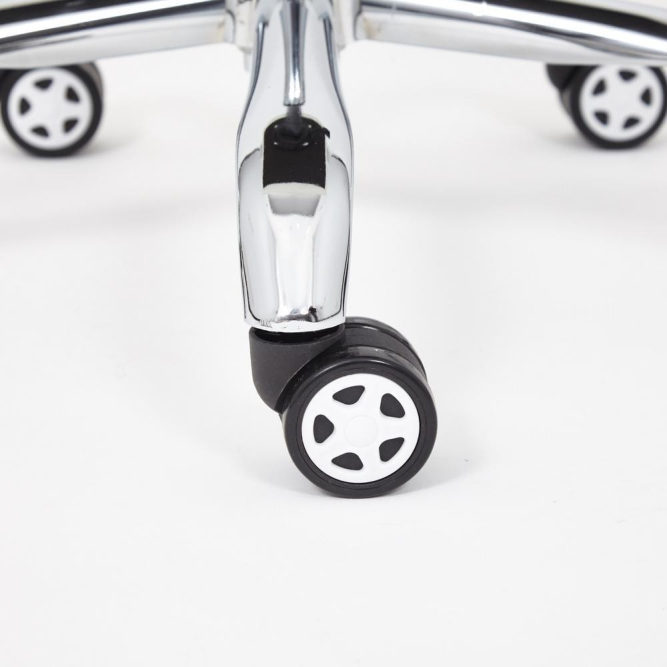 Кресло RIO флок/кож/зам , розовый/белый, 137/36-01