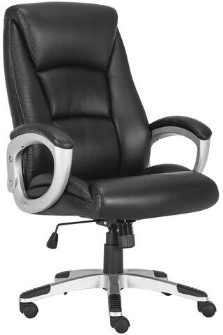 Кресло офисное BRABIX PREMIUM &quot;Grand EX-501&quot;, рециклированная кожа, черное, 531950