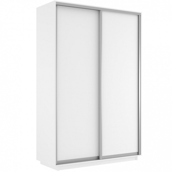 Шкаф-купе Экспресс 2-х дверный (ЛДСП) Белый снег