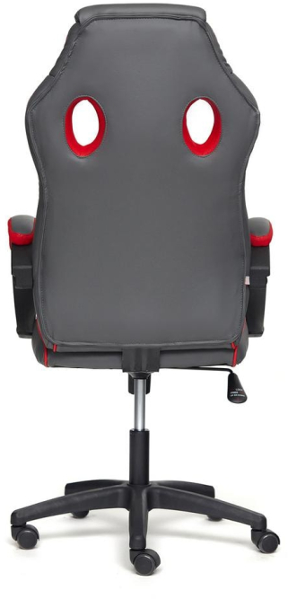 Кресло RACER GT new кож/зам/ткань, металлик/красный, 36/08