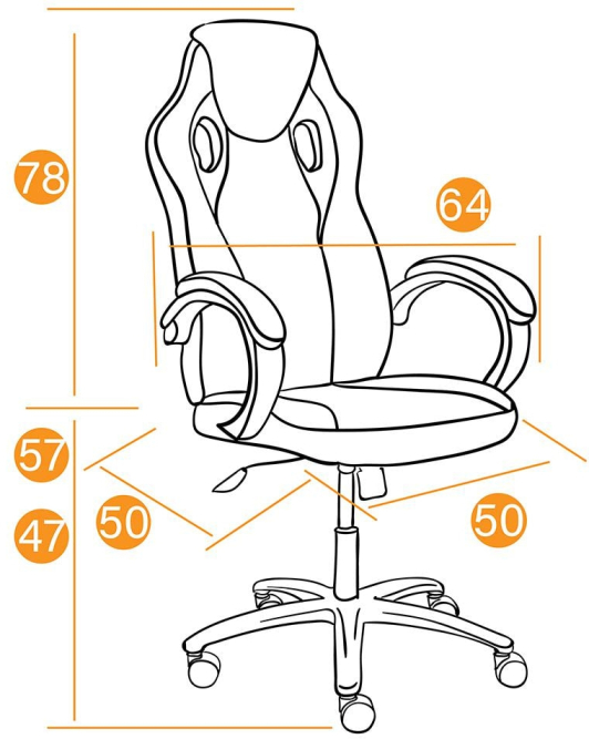 Кресло RACER GT new кож/зам/ткань, металлик/красный, 36/08