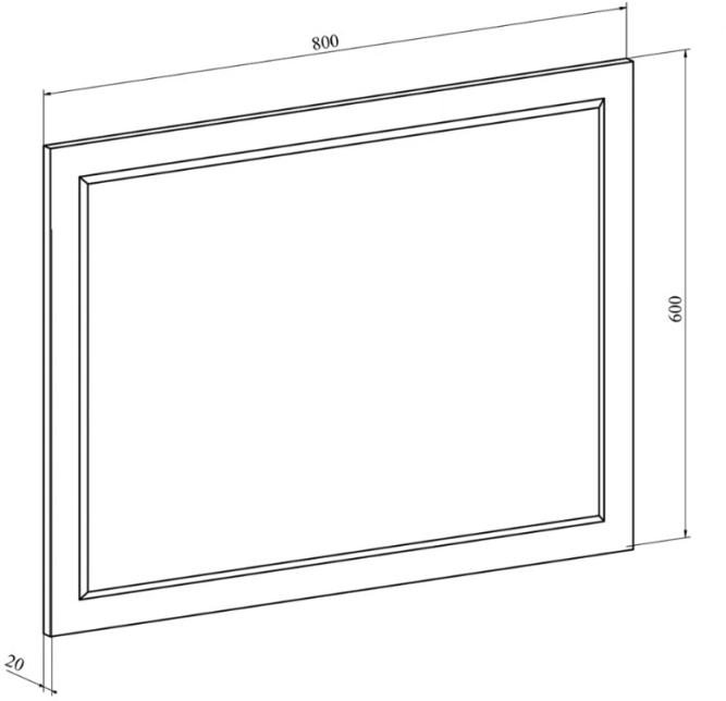 Зеркало для гостиниц Виктория ВИ-18
