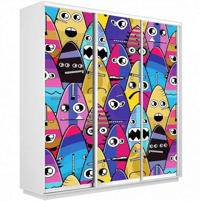 Шкаф-купе Экспресс 3-х дверный (Фото №1009)