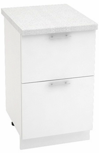 Шкаф нижний 2 ящика Кухня Валерия ШН2Я 500 (глянец)