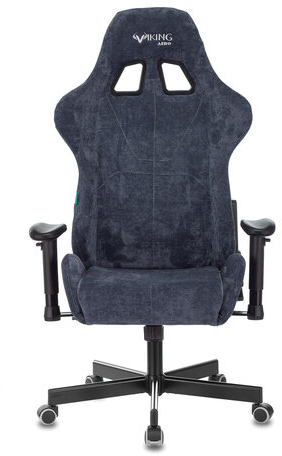 Кресло компьютерное Zombie VIKING KNIGHT, 2 подушки, ткань, синее, 1372993