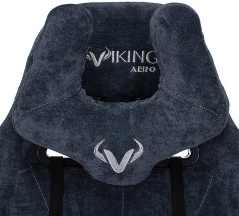 Кресло компьютерное Zombie VIKING KNIGHT, 2 подушки, ткань, синее, 1372993