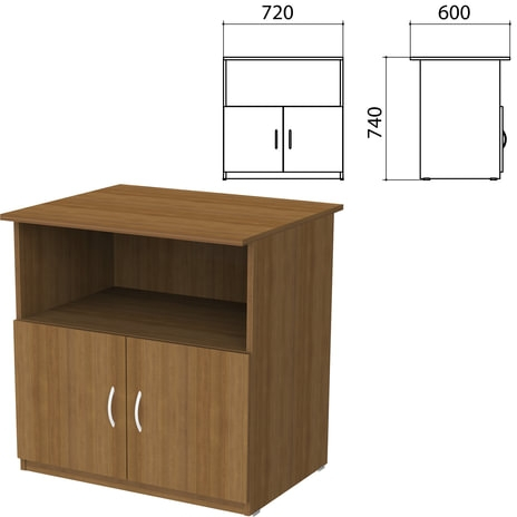 Тумба для оргтехники Бюджет 2 двери