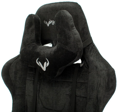 Кресло компьютерное Zombie VIKING KNIGHT, 2 подушки, ткань, черное, 1379928