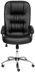 Кресло СН9944 Хром, кож/зам, черный, 36-6