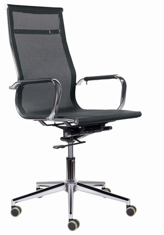 Кресло офисное BRABIX PREMIUM &quot;Net EX-533&quot;, хром, сетка, черное, 532546