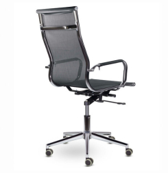 Кресло офисное BRABIX PREMIUM &quot;Net EX-533&quot;, хром, сетка, черное, 532546