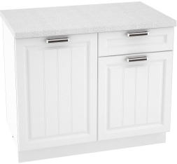 Шкаф нижний 1 ящик с 2 створками Кухня Прага 1000 R мм