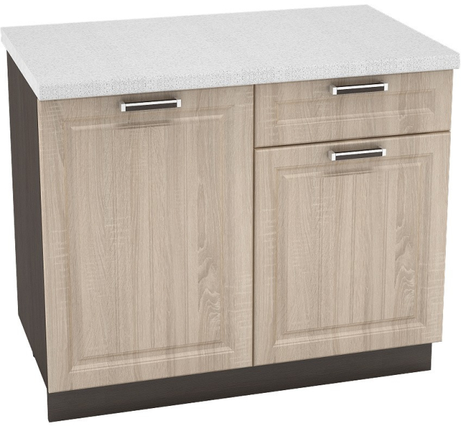 Шкаф нижний 1 ящик с 2 створками Кухня Прага 1000 R мм